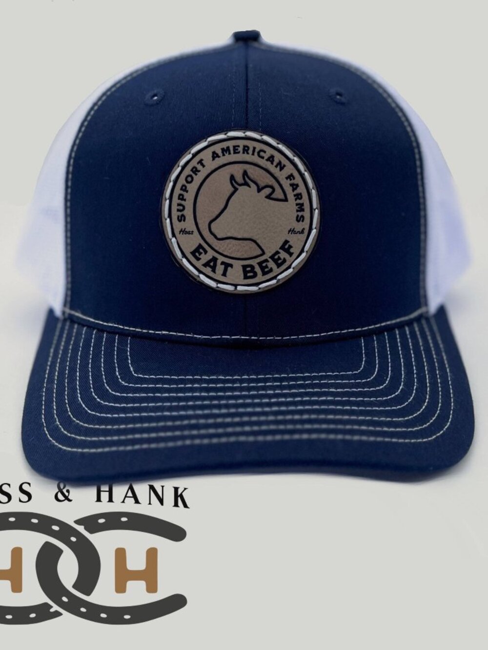 Hoss and Hank Support American Farms Eat Beef Trucker Hat
